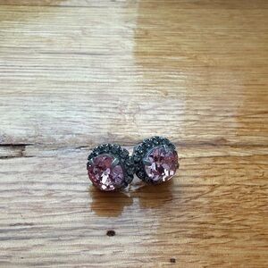 Sabika Elegant Pink Stud Earrings